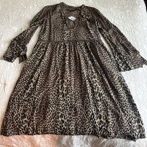Zadig and Voltaire Leopard Print Casual Dress